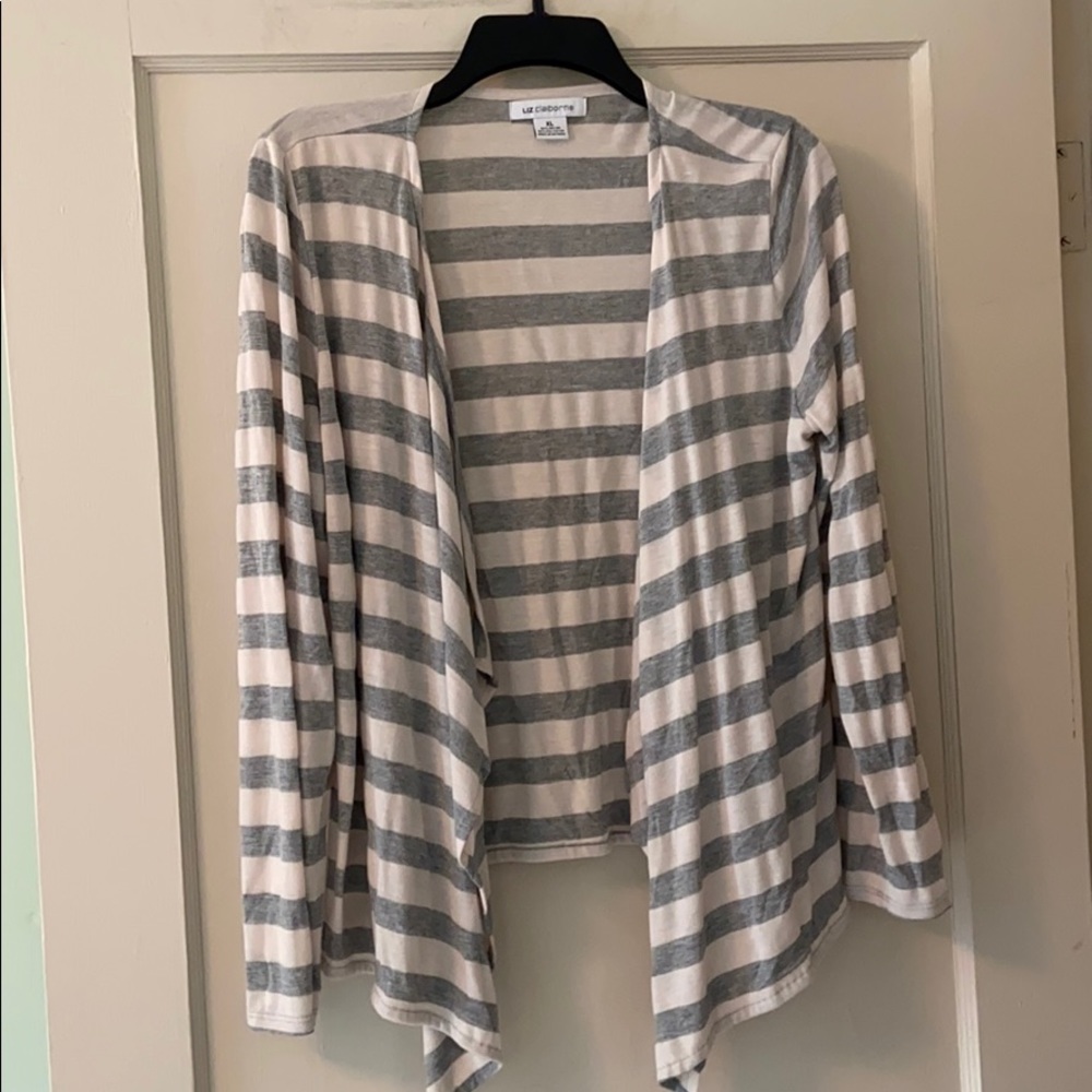 Liz Claiborne striped cardigan
